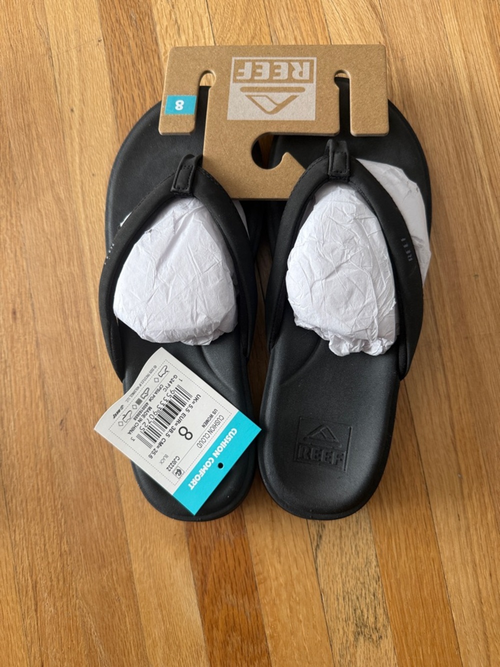 Reef Black Women's Foam Flip Flop Sandals